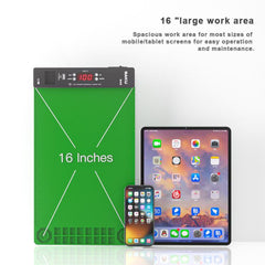 Alfombrilla de trabajo para quitar pantallas...
