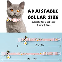 Funda de silicona para AirTag Tracker, collar para mascotas con diseño de margaritas pequeñas