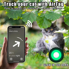 Funda de silicona para AirTag Tracker, collar para mascotas con diseño de margaritas pequeñas
