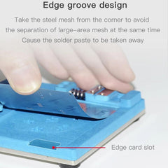 Plataforma de sujeción para reparación facia...