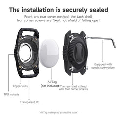 Estuche protector impermeable para collar de mascotas AirTag Tracker
