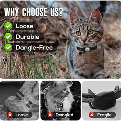 Estuche protector impermeable para collar de mascotas AirTag Tracker