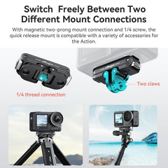 For DJI Osmo 360/Action 5 Pro/4 Magnetic Quick Release Mount