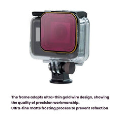 For GoPro 5/6 PGYTECH Snorkeling Filter Waterproof Case