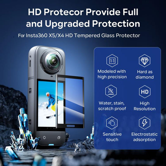 Protector de pantalla de vidrio templado aMagisn para Insta360 X5/X4