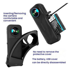 Funda protectora de silicona para cámara Insta360 X5