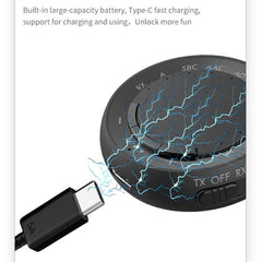 Adaptador de audio Bluetooth 5.4 2 en 1 con ...