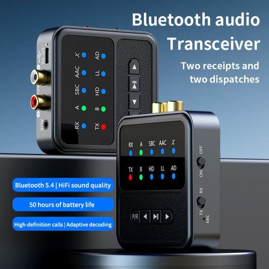 Transceptor de audio Bluetooth 5.4 2 en 1, t...