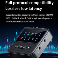 Transceptor de audio Bluetooth 5.4 2 en 1, t...