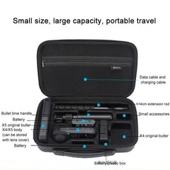 Bolso de hombro de gran capacidad BKANO para Insta360 X5/X4