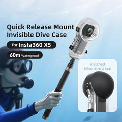 Estuche de buceo aMagisn para Insta360 X5 de 60 m/196 pies