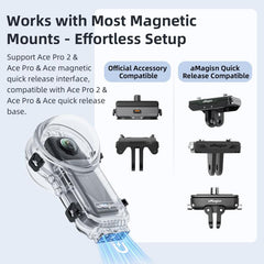 Estuche de buceo aMagisn para Insta360 X5 de 60 m/196 pies