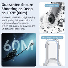 Estuche de buceo aMagisn para Insta360 X5 de 60 m/196 pies