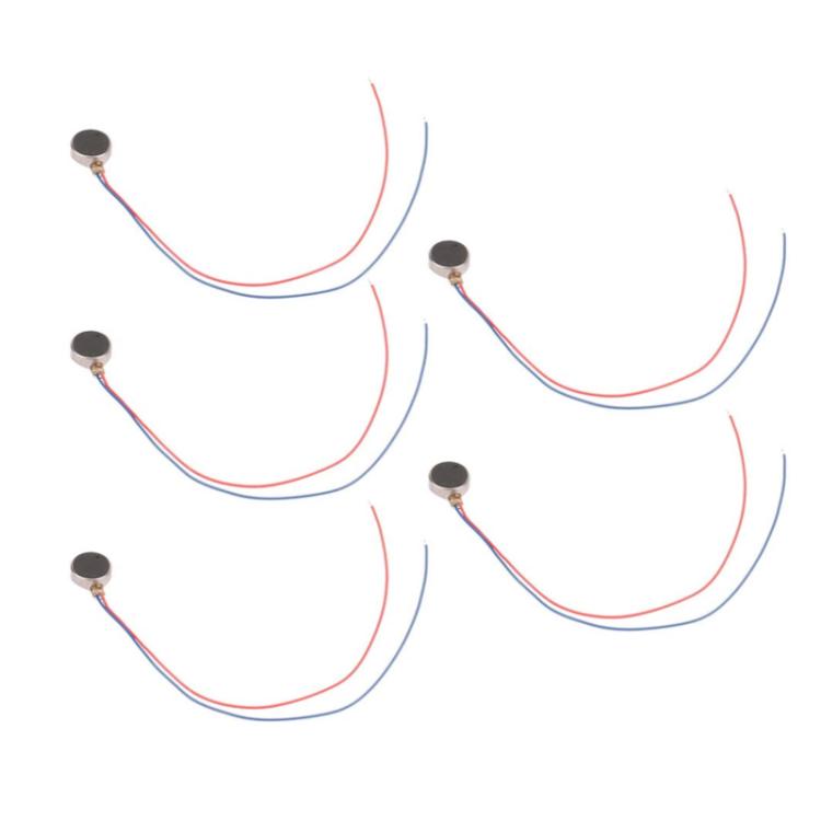 5 motores de botón plano para juguetes, instrumentos de belleza y vibración.