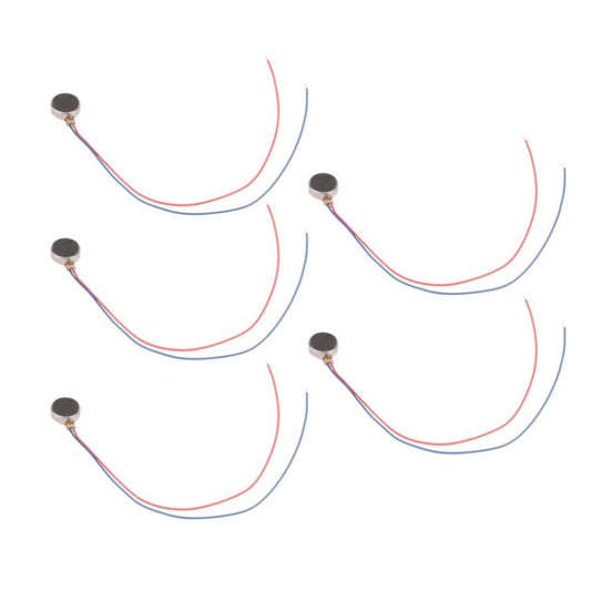 5 motores de botón plano para juguetes, instrumentos de belleza y vibración.
