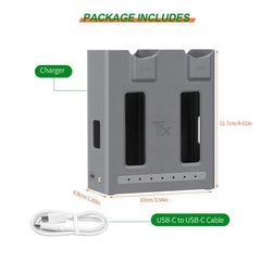 Cargador de doble canal YX para DJI Mavic 4 ...
