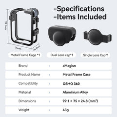 Jaula metálica de liberación rápida aMagisn para DJI Osmo 360