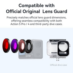 Lente de filtro de buceo para DJI Osmo Action 5 Pro / Action 4