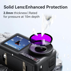 Lente de filtro de buceo para DJI Osmo Action 5 Pro / Action 4