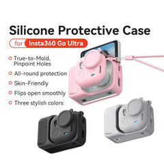 Kit de funda protectora de silicona aMagisn para Insta360 Go Ultra