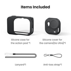Kit de funda protectora de silicona aMagisn para Insta360 Go Ultra