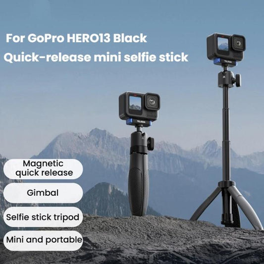 Trípode de liberación rápida TELESIN de 17-40 cm para GoPro HERO13 Black