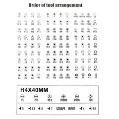 Juego de destornilladores de precisión 128 en 1