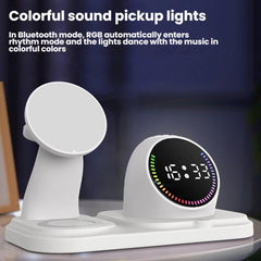 Altavoz Bluetooth con reloj de cuenta regresiva y carga inalámbrica 6 en 1