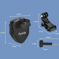 Soporte para cámara de parabrisas de motocicleta Flymile para DJI / GoPro