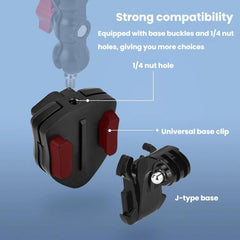 Soporte para cámara de parabrisas de motocicleta Flymile para DJI / GoPro
