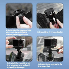 Soporte para cámara de parabrisas de motocicleta Flymile para DJI / GoPro