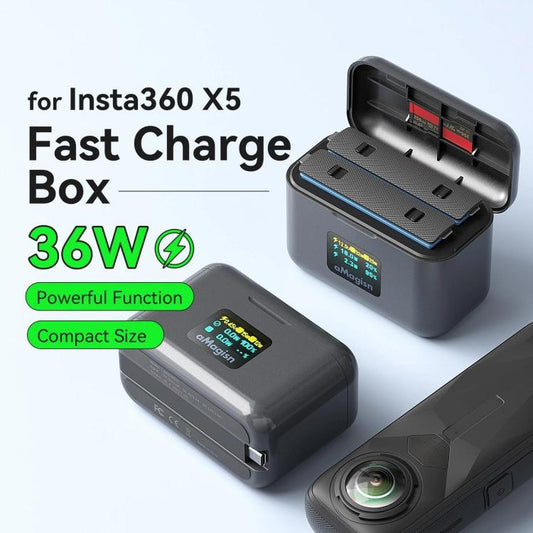 Estuche de carga rápida aMagisn para Insta360 X5
