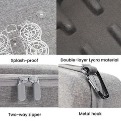 Estuche rígido compacto y portátil con clip ...