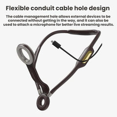 Soporte magnético para teléfono tipo collar para selfies con banda para el cuello, ideal para transmisiones en vivo al aire libre.