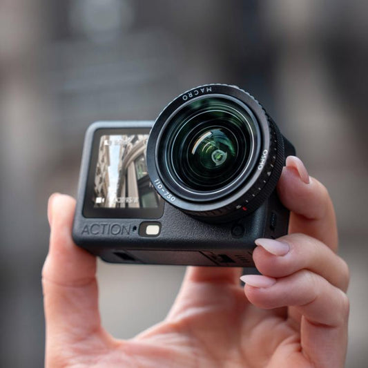 Para el objetivo macro original DJI Osmo Act...
