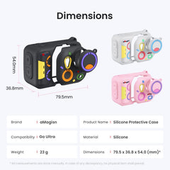 Funda de silicona colorida aMagisn para Insta360 Go Ultra