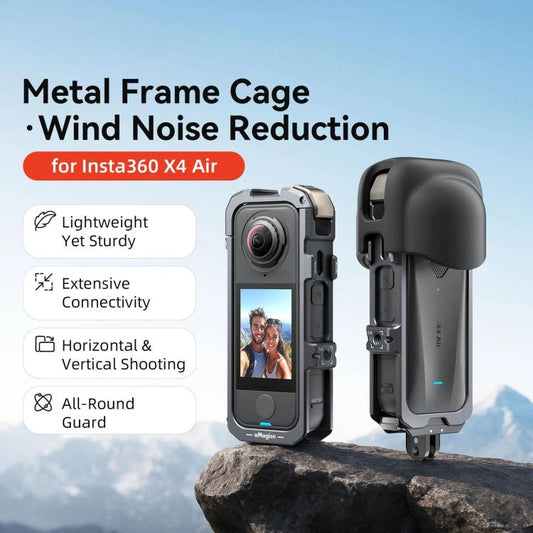 Para Insta360 X4 Air, jaula metálica de libe...