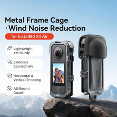 Para Insta360 X4 Air, jaula metálica de libe...