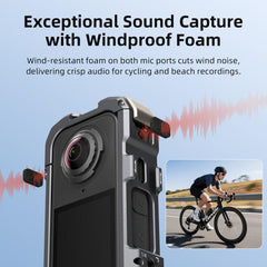 Para Insta360 X4 Air, jaula metálica de libe...