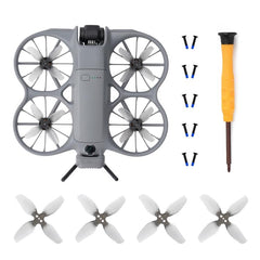 Para DJI Neo 2 RCSTQ 2 pares de hélices espirales de cuatro aspas
