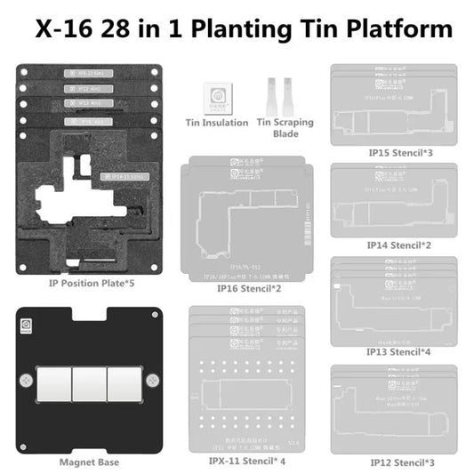 Juego de plataforma de latas para plantar AMAOE Serie X-16 28 en 1