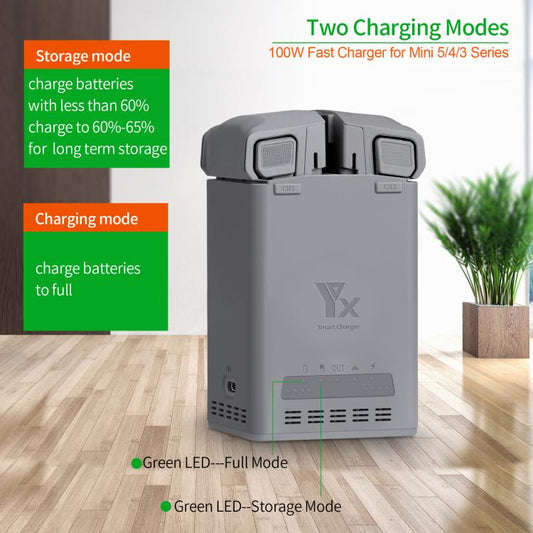 Cargador de batería YX de 100 W para DJI Min...