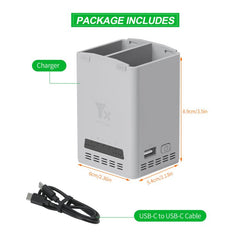 Cargador de batería YX de 65 W para DJI Mini...
