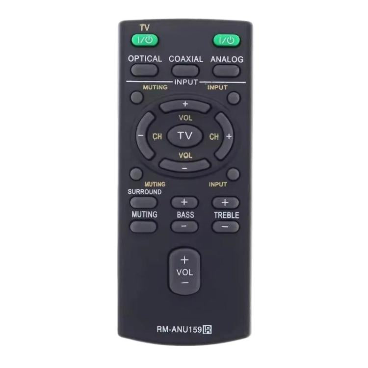 Control remoto para sistema de barra de sonido Sony RM-ANU159