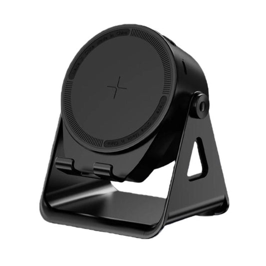 Altavoz inalámbrico con sensor y soporte giratorio para teléfono con luces