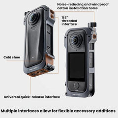 Funda protectora metálica PGYTECH para Insta360 X4 Air