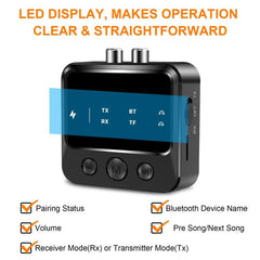 Adaptador transmisor/receptor de audio Bluet...