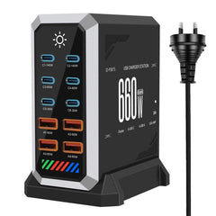 Cargador de escritorio multipuerto de 660 W ...