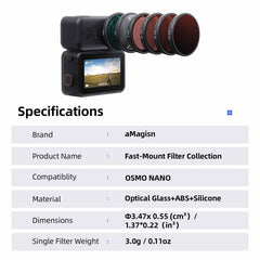 Filtro de ajuste rápido aMagisn para DJI Osm...