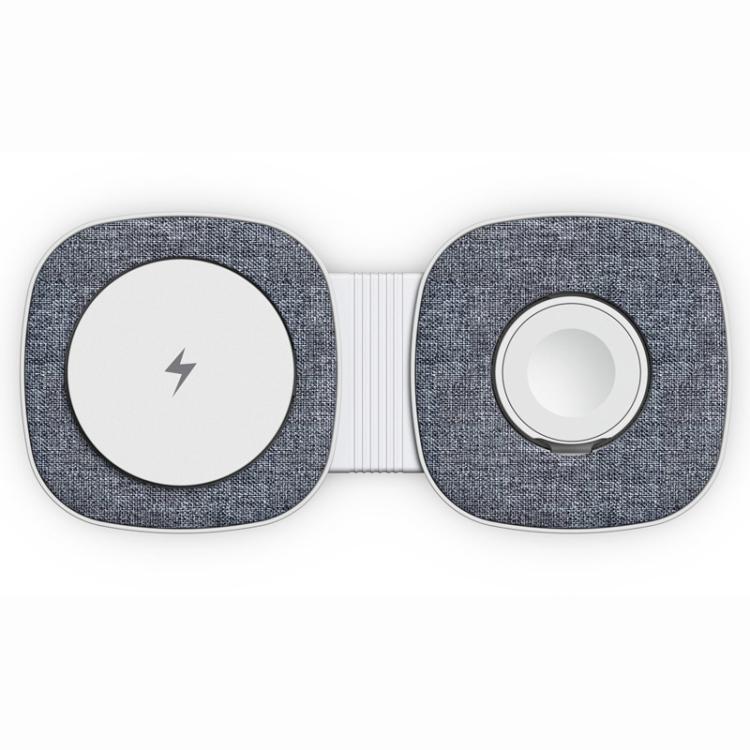 Cargador inalámbrico magnético plegable portátil T2 de 15 W 3 en 1